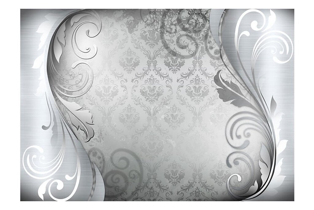 The wallpaper is gray with silver 15 фото