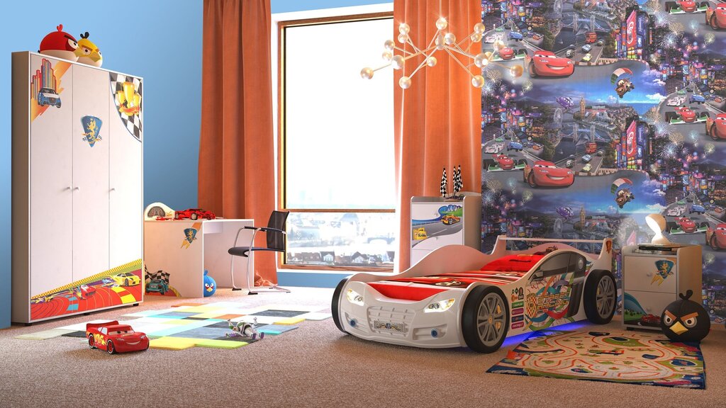 Cars wallpaper for the children's room