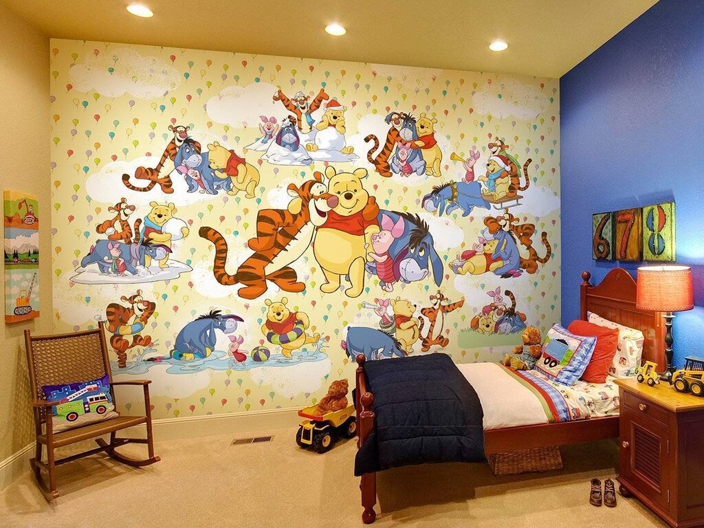 Wallpaper for a boy's nursery