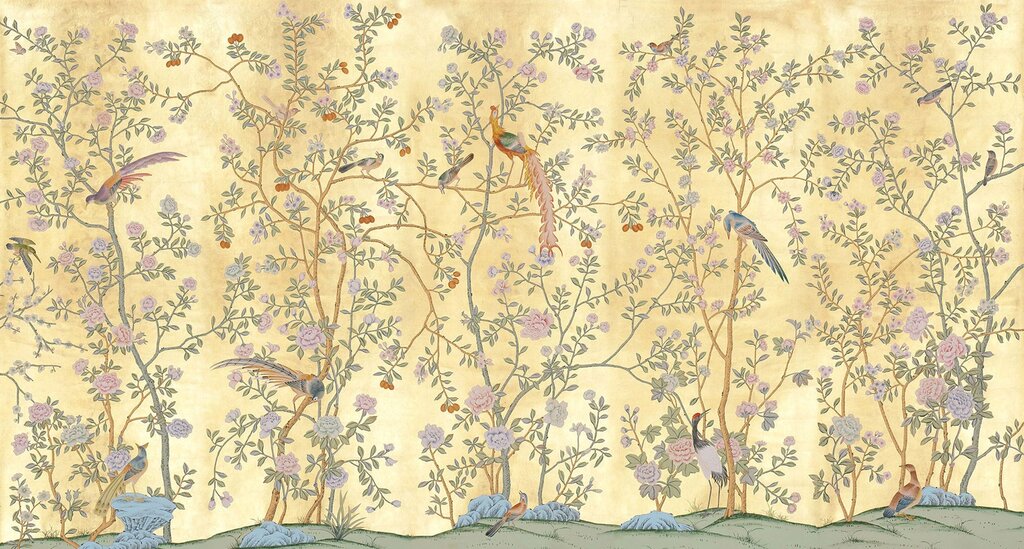 Wallpaper in Chinoiserie style 26 фото