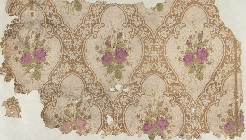 Victorian-style wallpaper