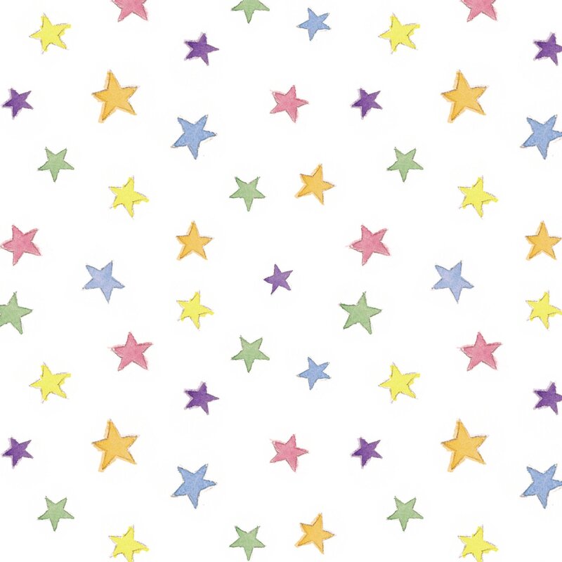 Star wallpaper for the nursery