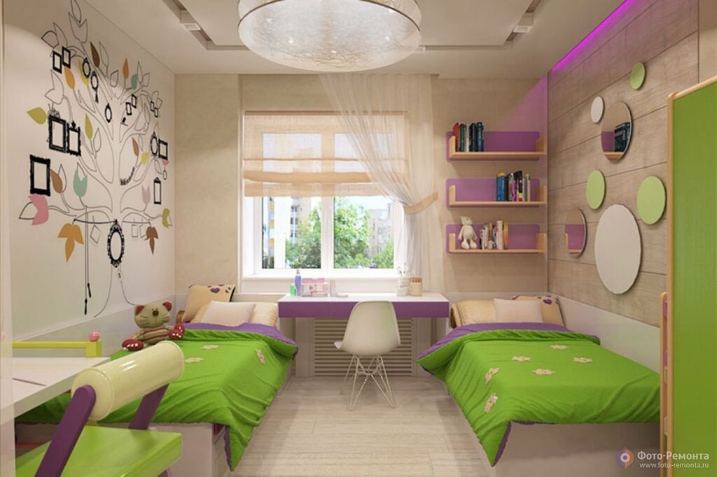 Designing a children's room for two 30 фото