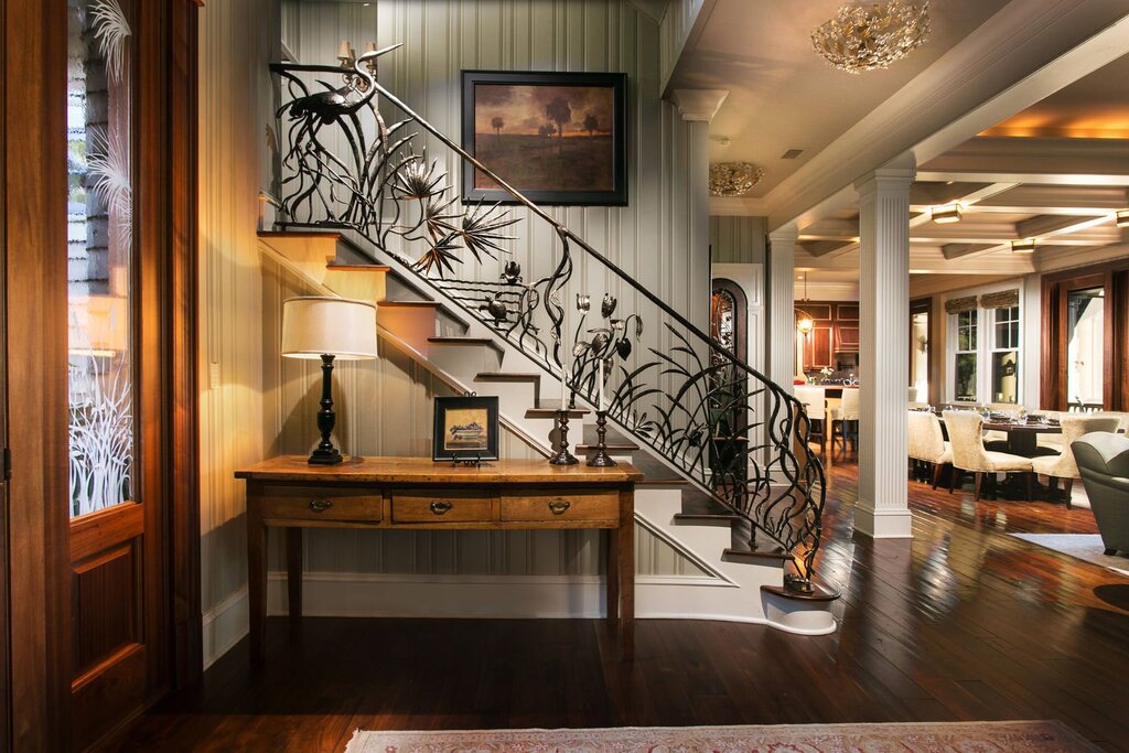 Railings for stairs in a private house