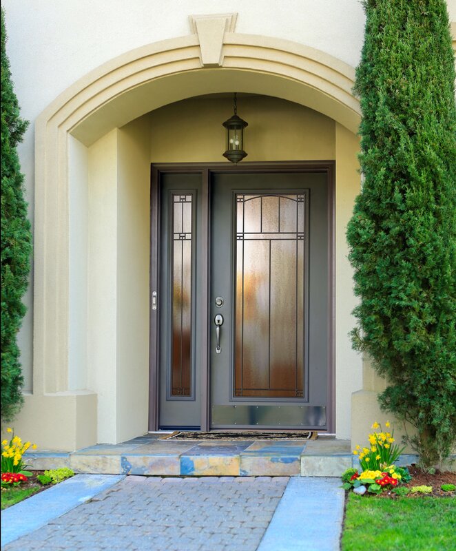 The window above the front door