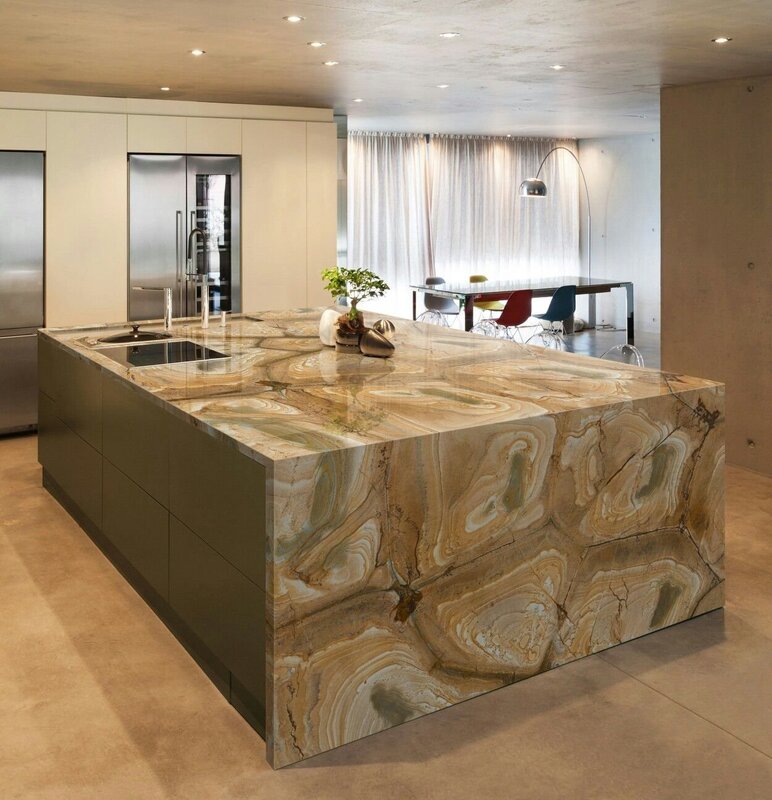 Onyx stone countertop