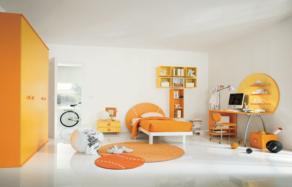 Orange children's room