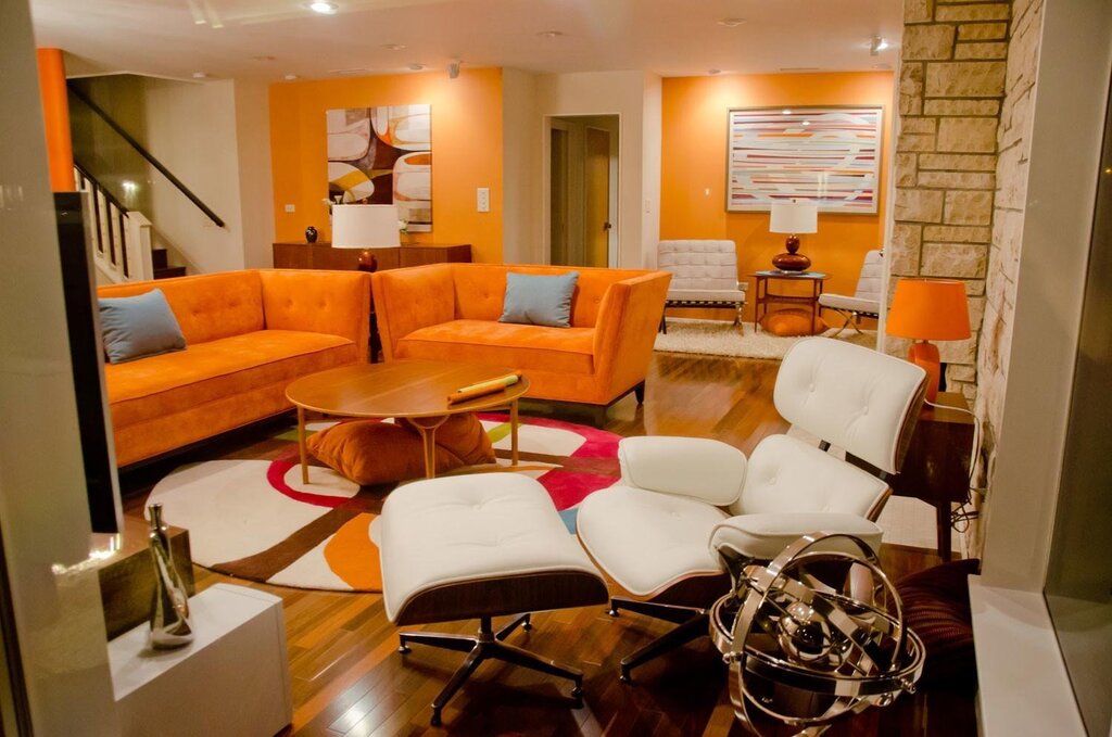 The Orange Living Room