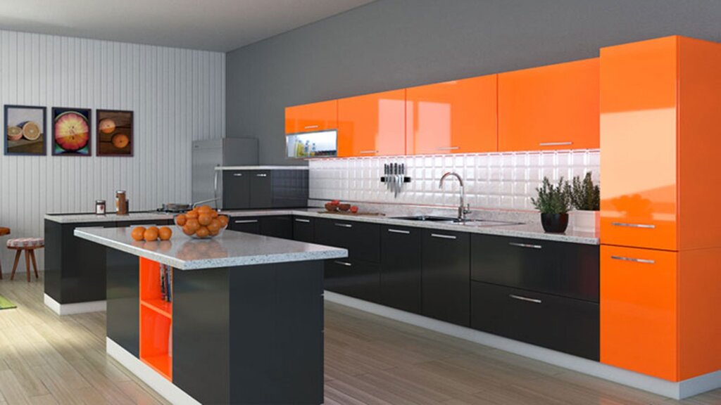 Orange kitchen