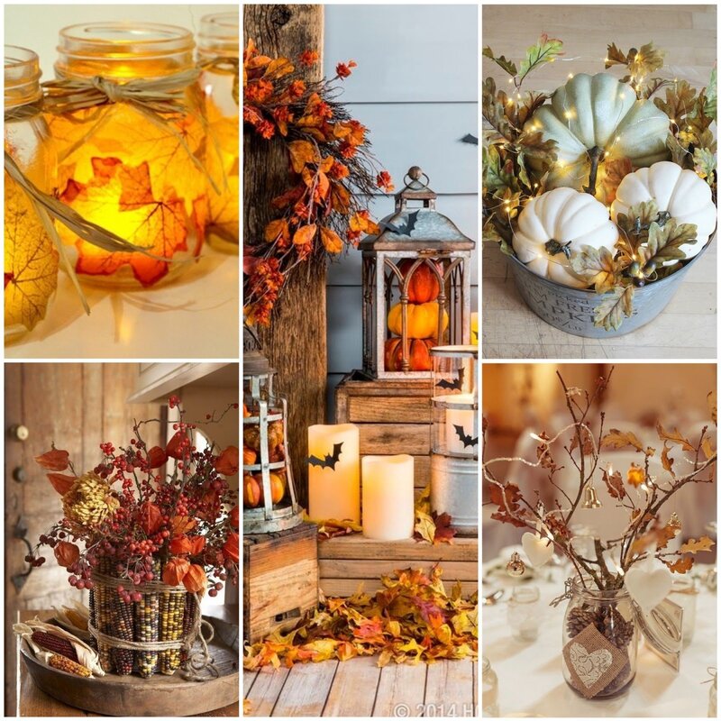 Autumn decorations for the interior