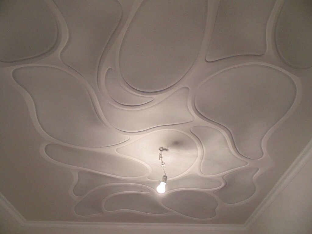 Plastering the ceiling