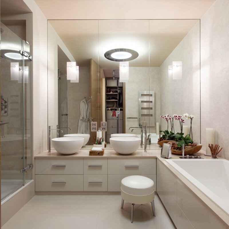 Lighting for the bathroom and toilet