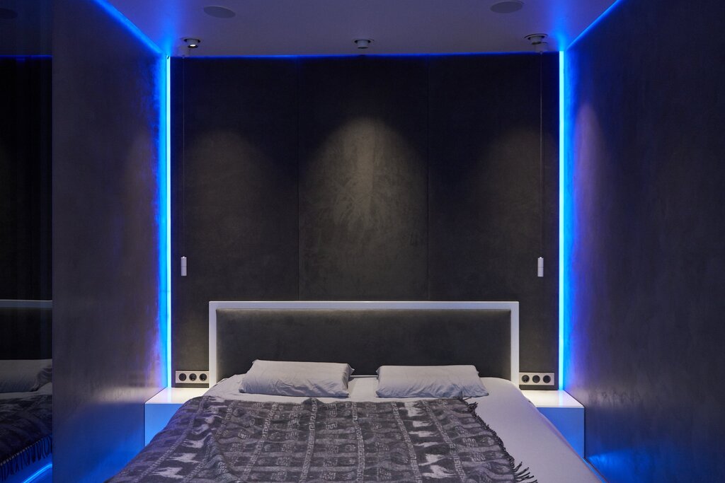 Lighting a room with LED strip lights