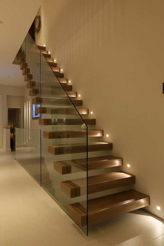 Lighting for the staircase in the house