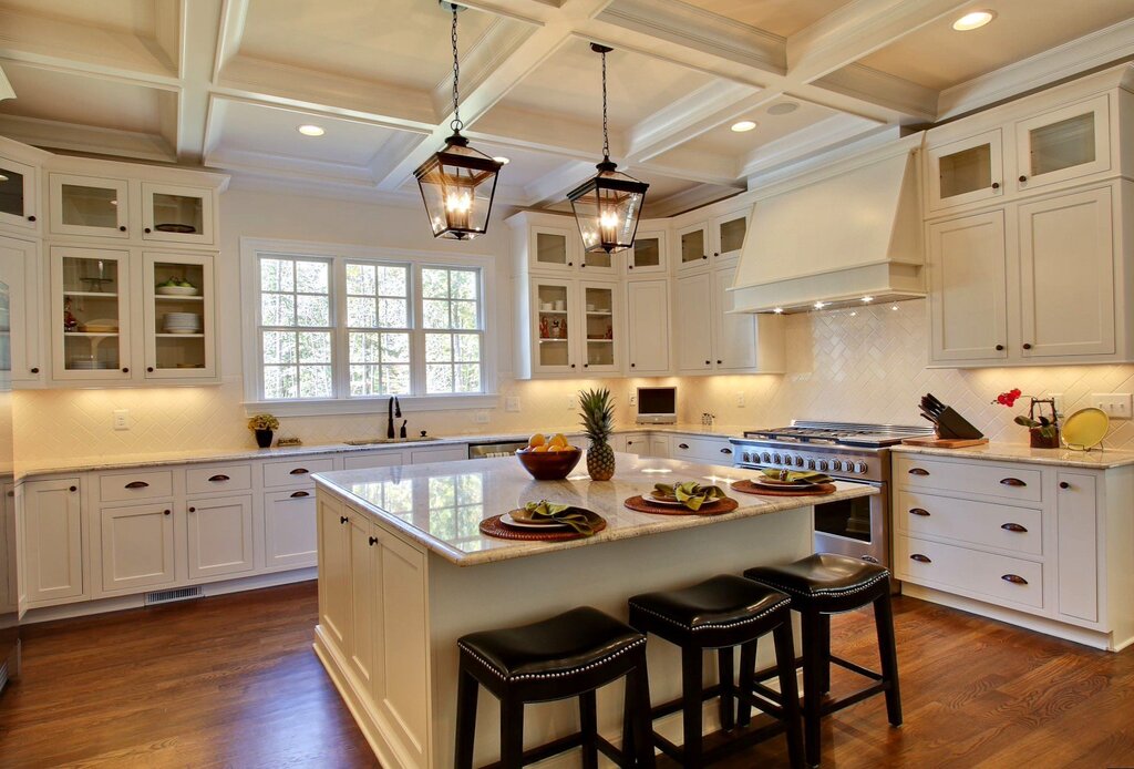 Lighting in a kitchen with a low ceiling