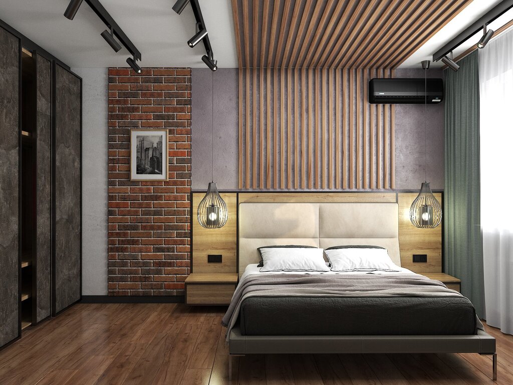 Lighting in a loft bedroom