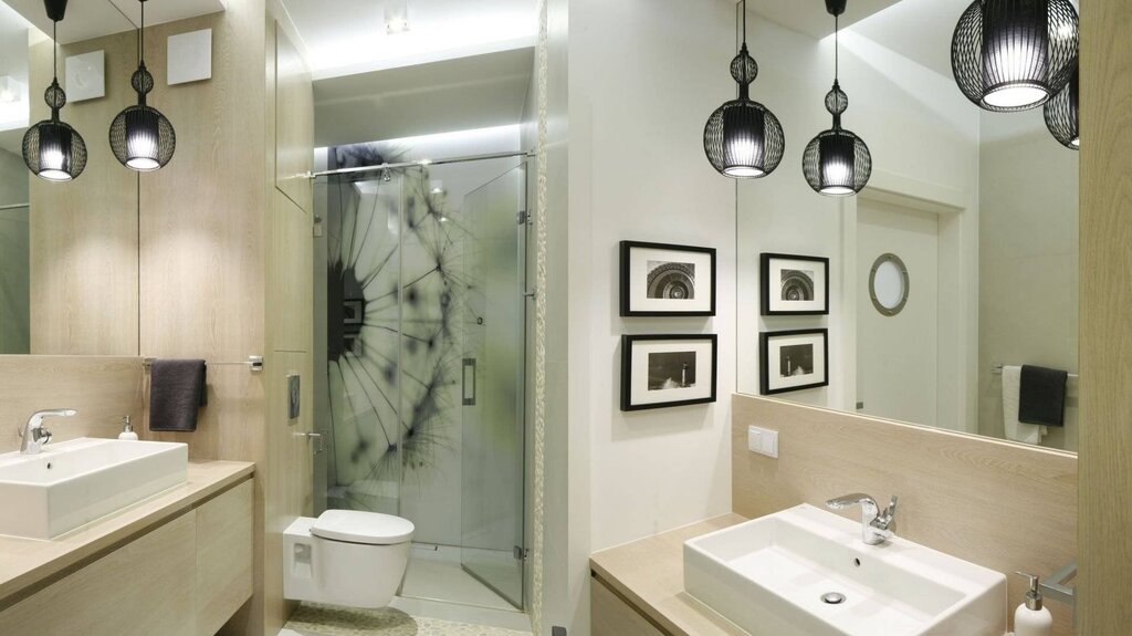 Lighting for the bathroom ceiling