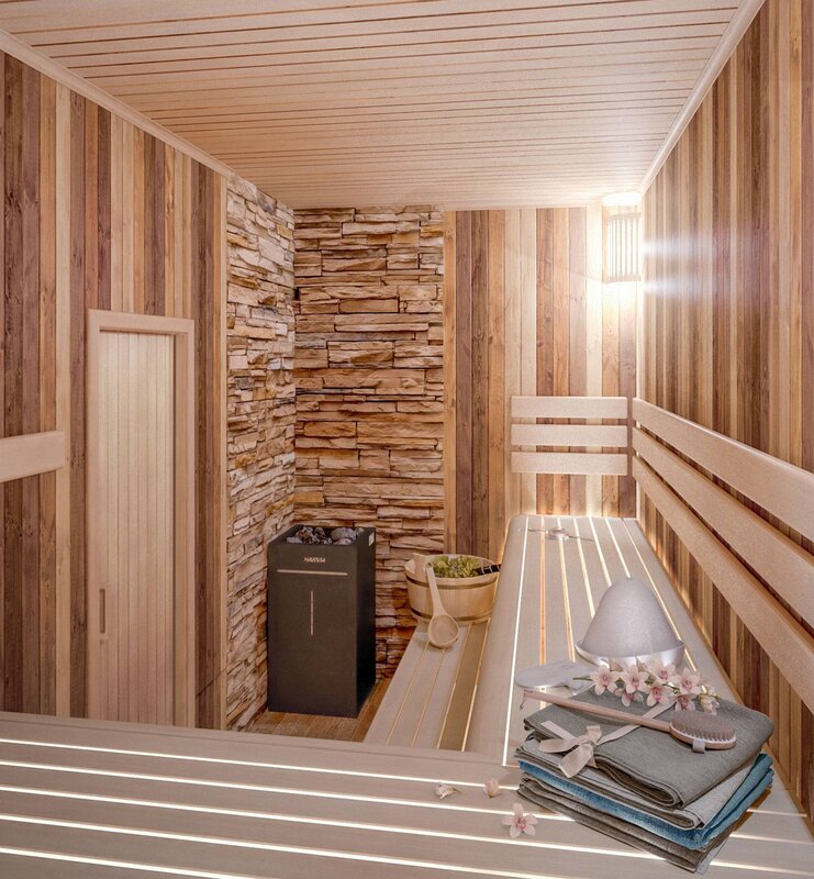 Finishing the interior of the sauna with clapboard