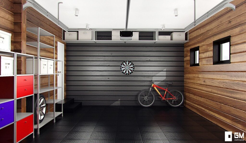 Interior finishing of the garage