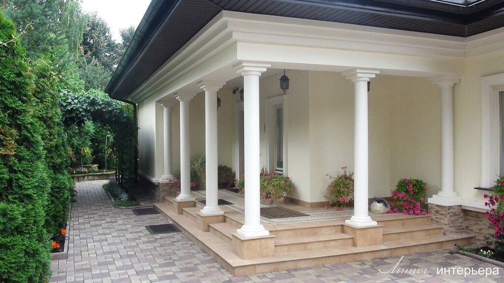 Finishing of the terrace columns