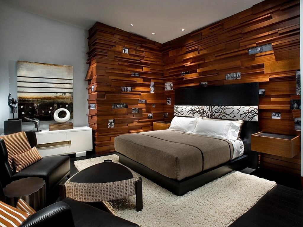 Wood paneling for the room