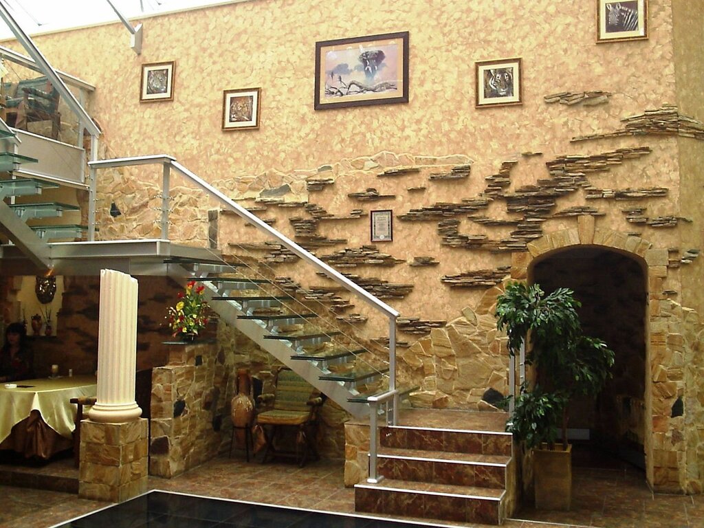 Stone staircase finishing