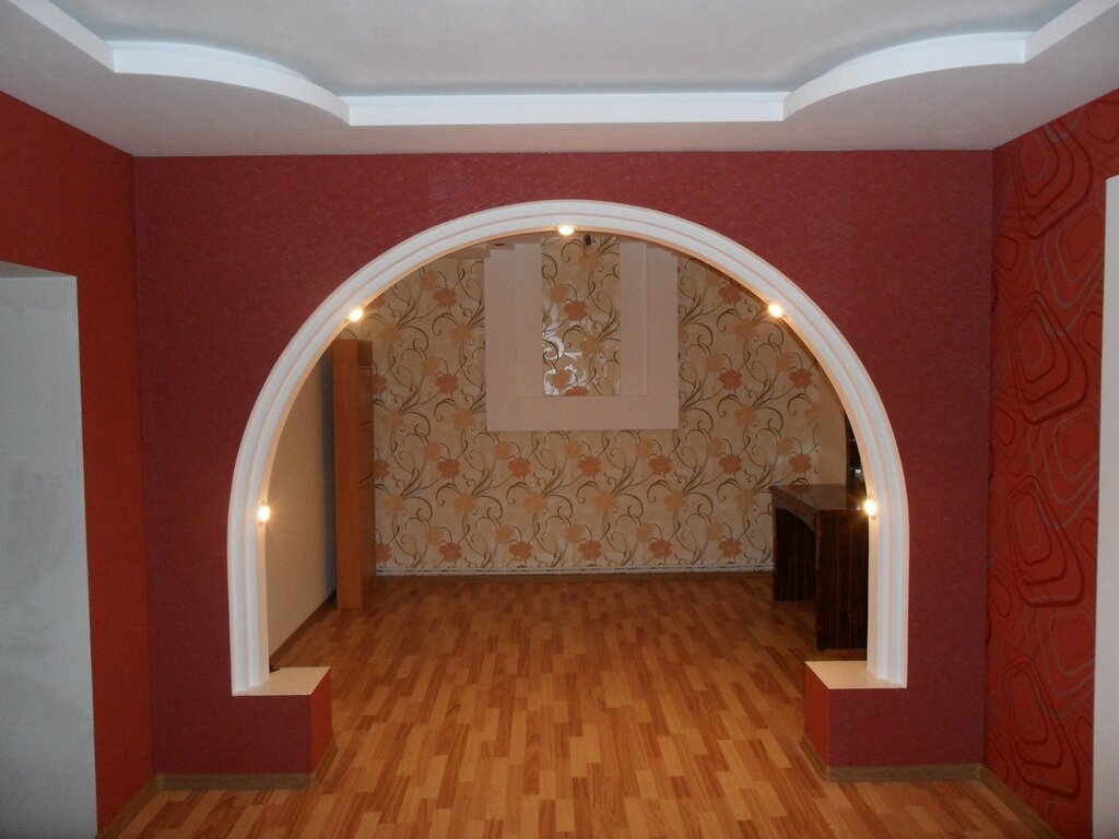 Finishing of interior arches