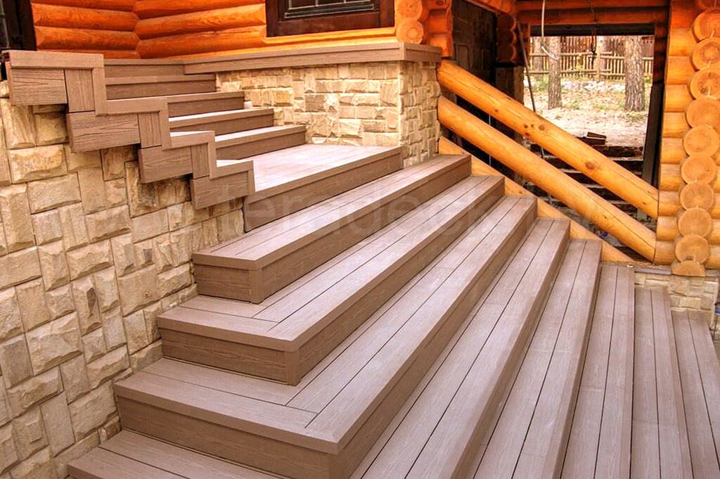 Finishing of exterior steps