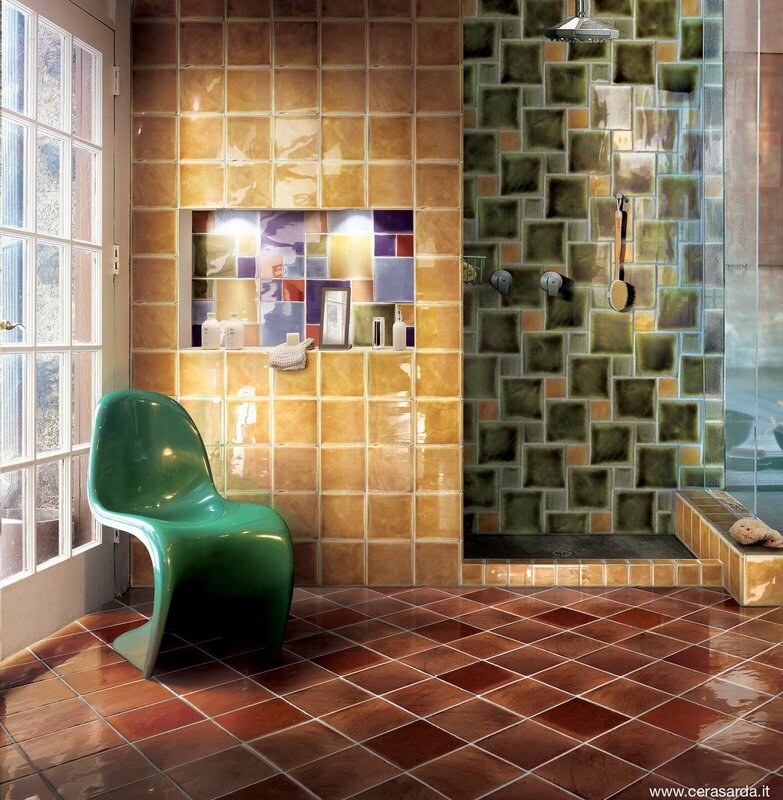 Wall finishing with tiles