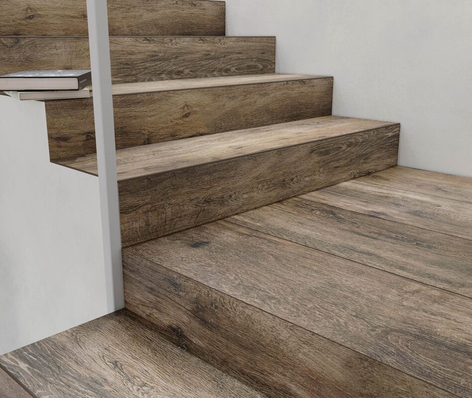 Finishing stair steps with laminate