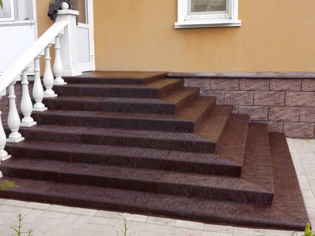 Outdoor staircase finishing 41 фото