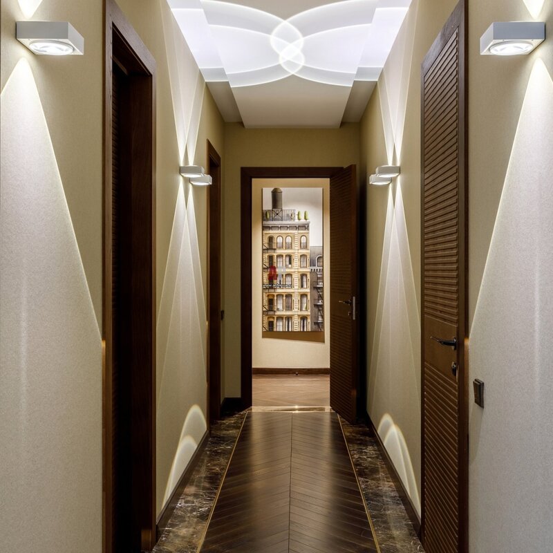 Finishing a narrow hallway in an apartment 5 фото