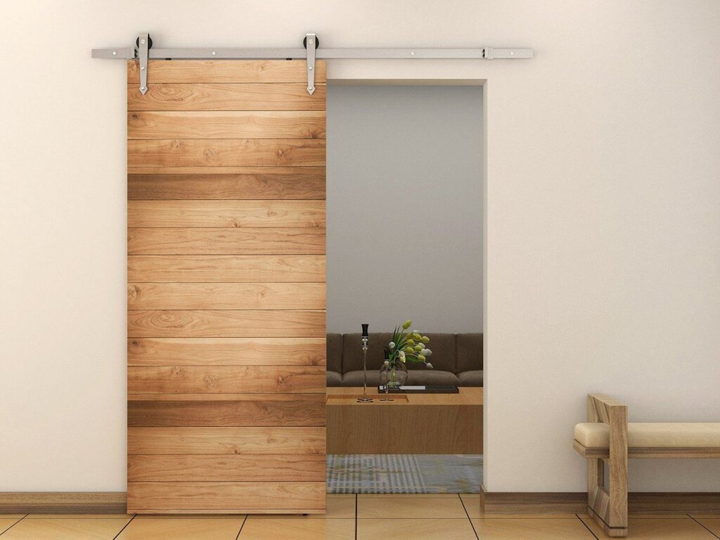 Sliding door to the bathroom