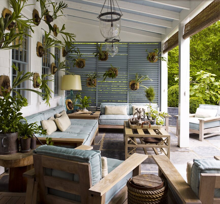 Open veranda at the dacha