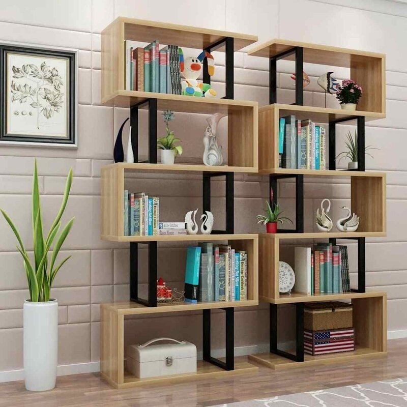 Open bookshelves