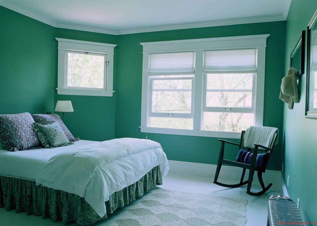 Shades of green for painting walls