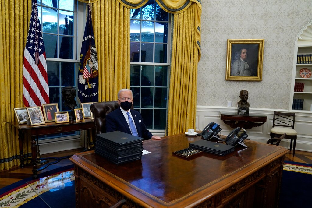 The Oval Office in the White House