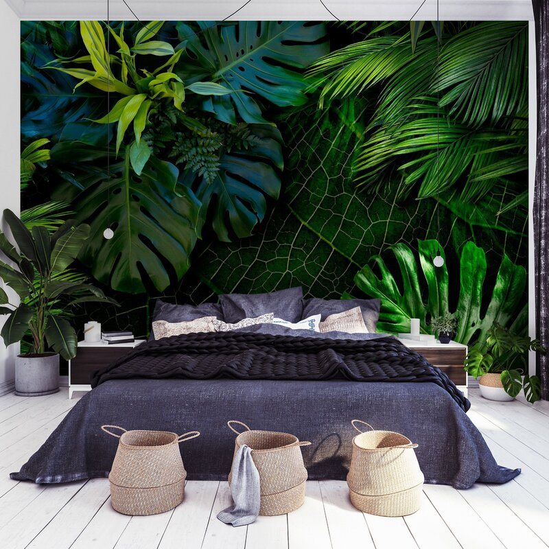 Palm tree in the bedroom