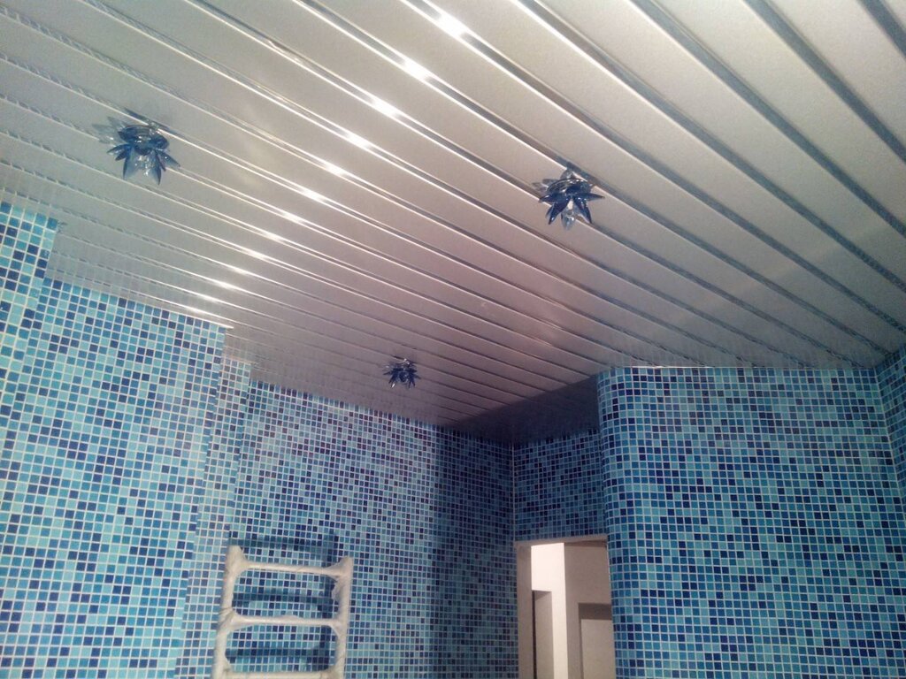 Panels for the ceiling in the bathroom