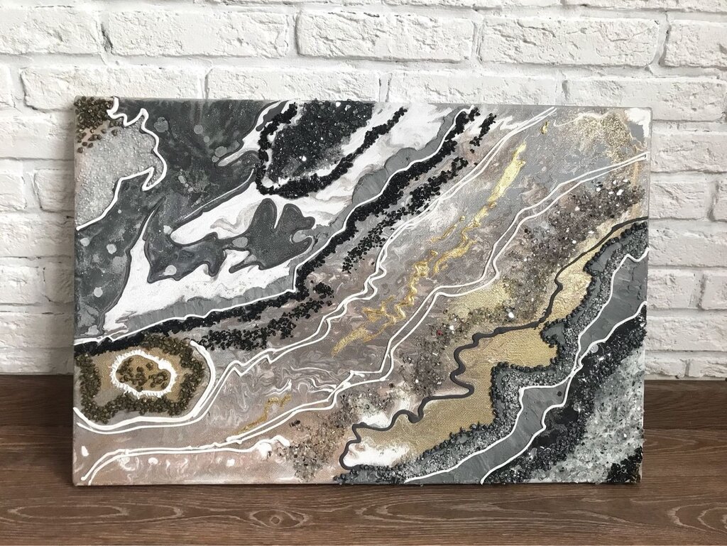 Marble panel on the floor