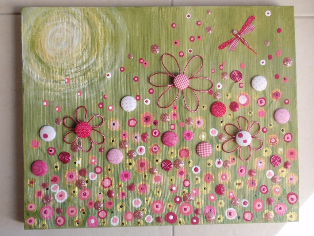 Panel made of buttons