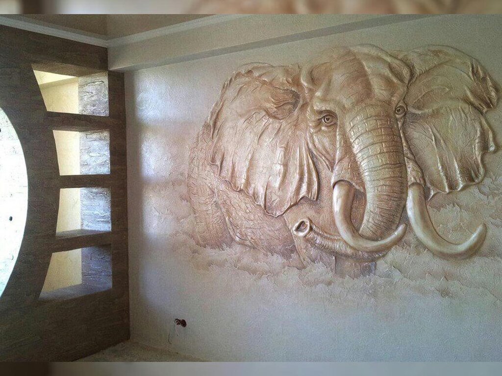 Wall panel made of plaster