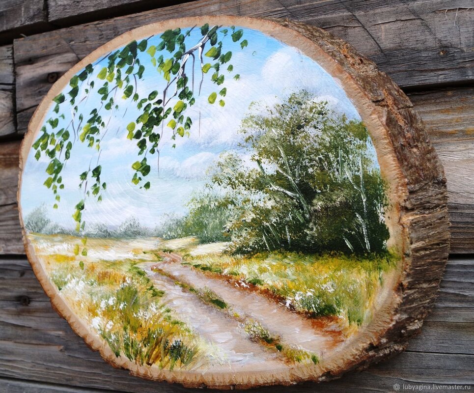 A panel on a tree cut