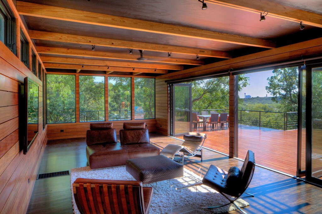 Panoramic terrace to the house