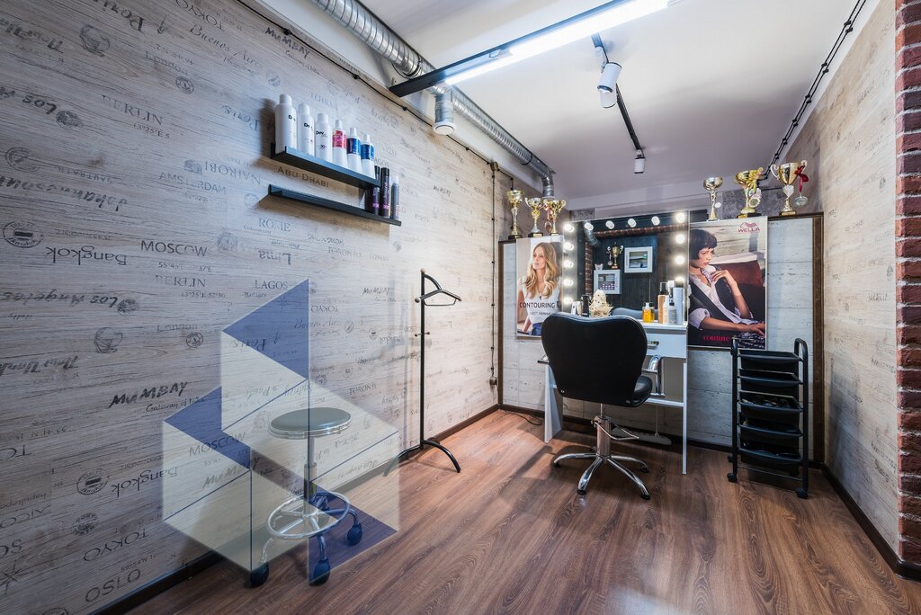 Loft-style barbershop