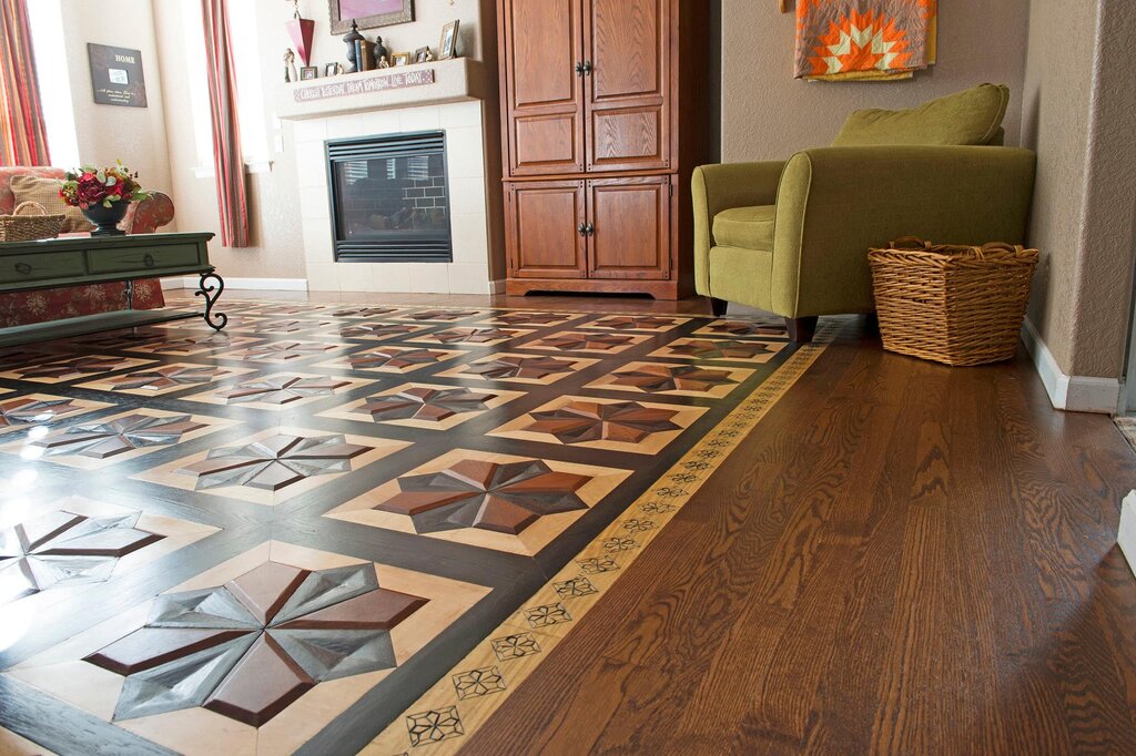 Parquet flooring in the apartment