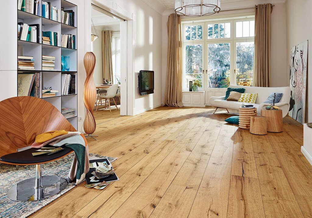 Parquet board on the wall