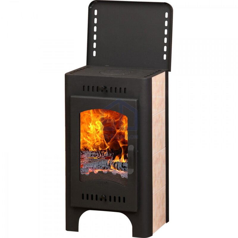 Bavaria fireplace stove with three glass panels 9 фото