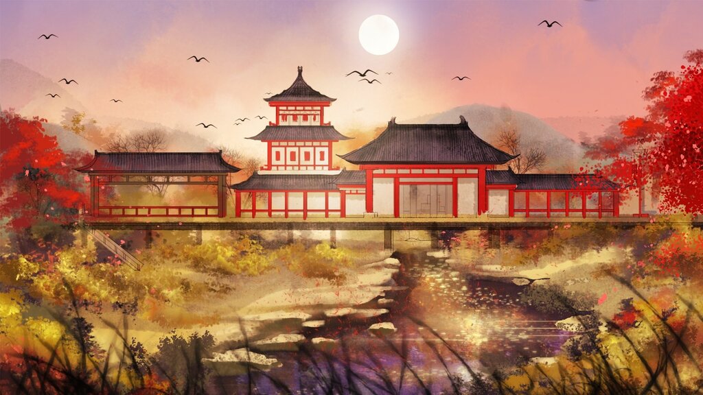 Landscape in Chinese style