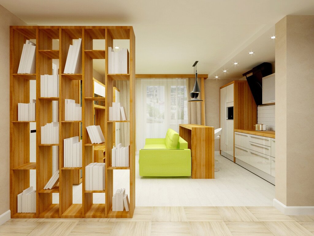 A laminate partition for room zoning